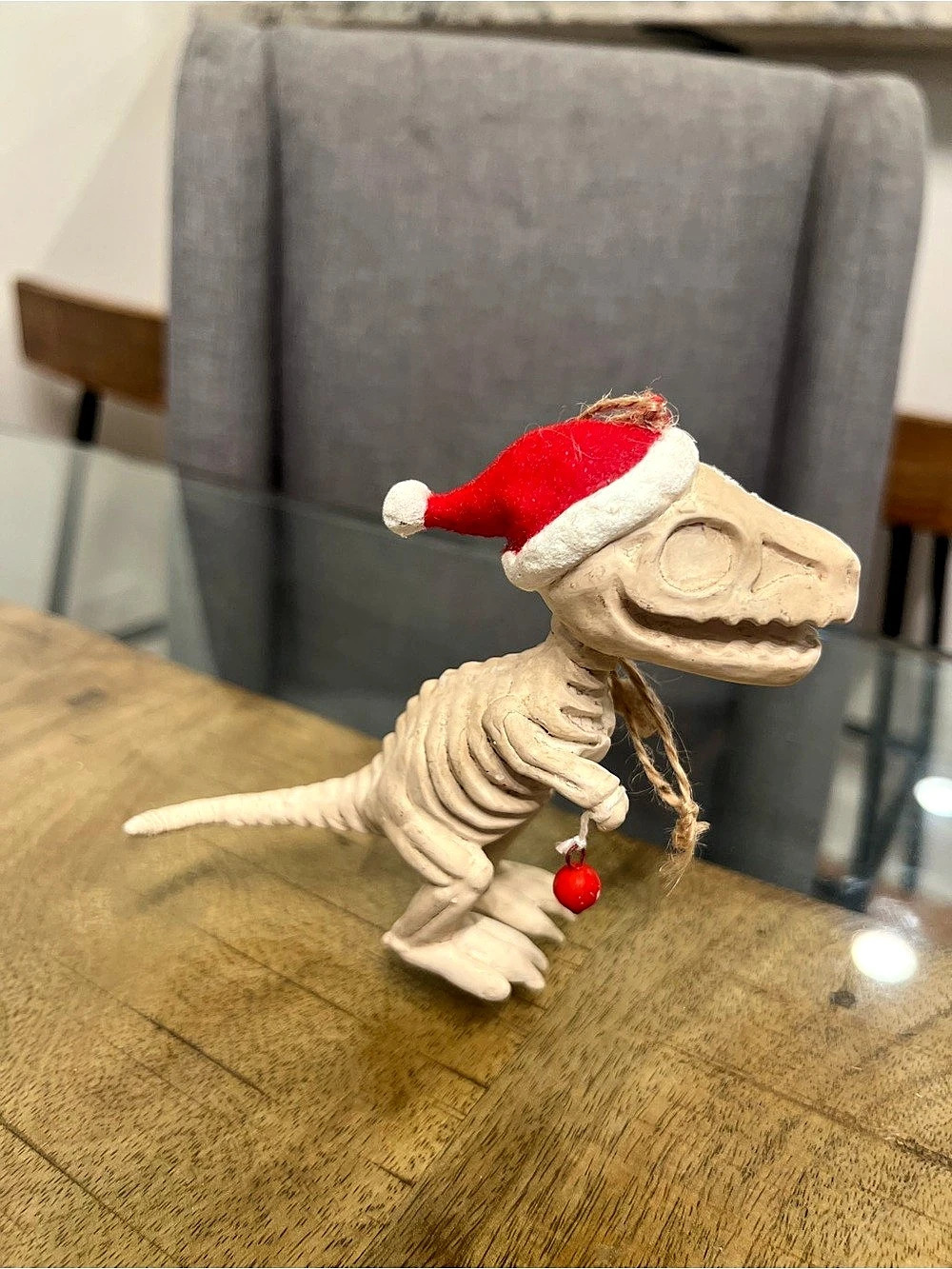 Christmas Dinosaur Holiday ornament